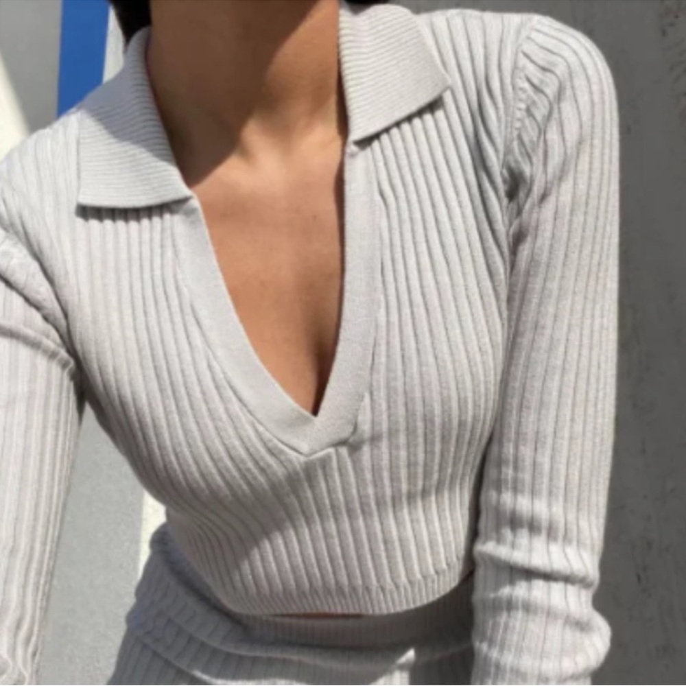 Clearance 437 Four Three Seven Gaia crop sweater size m